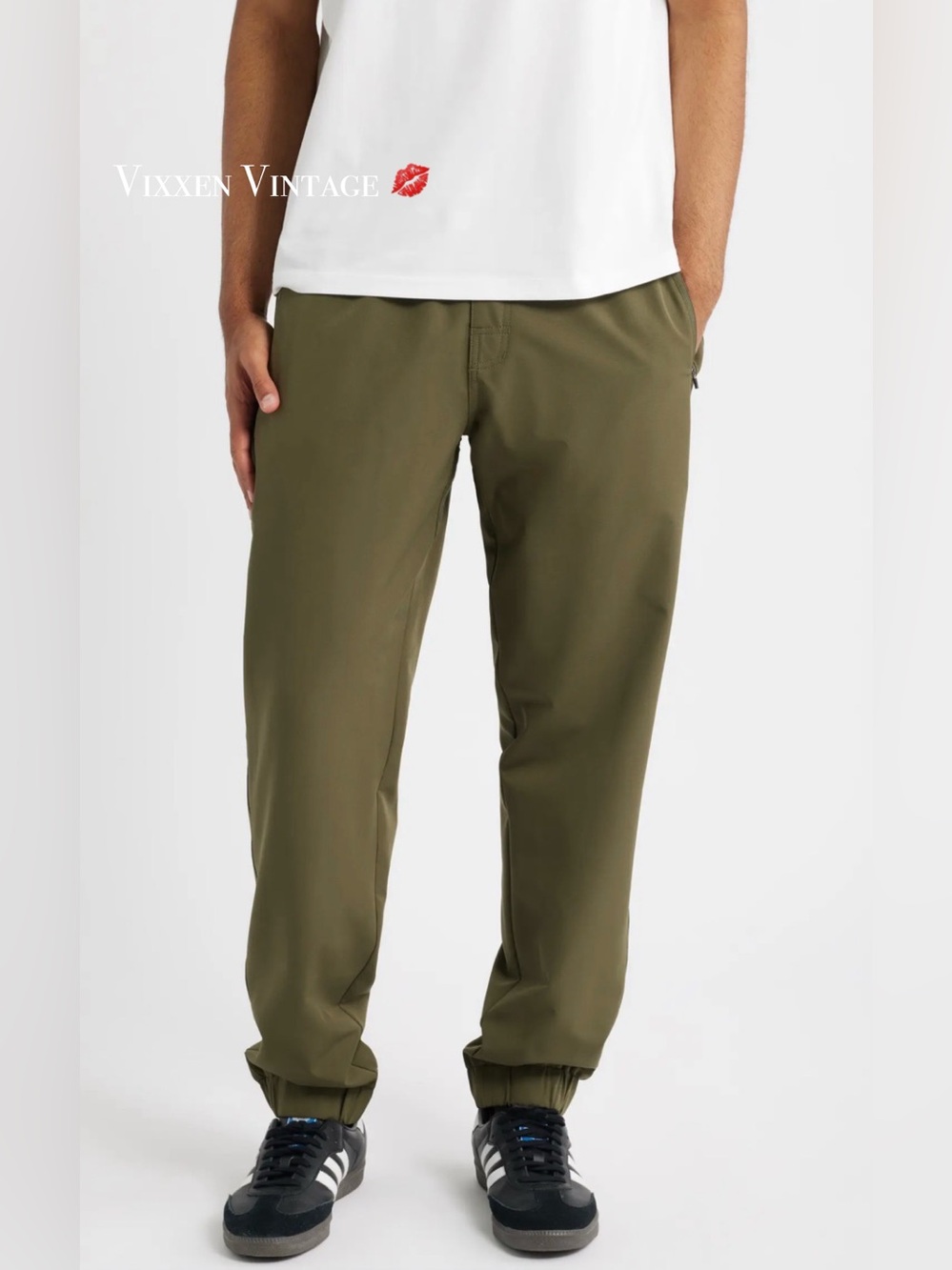 SANTO STUDIO 'TEMPO TECH PANTS' IN OLIVE